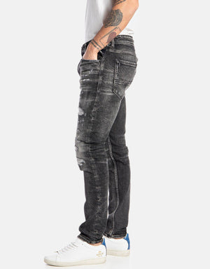 Replay Johnfrus Broken Edge Jeans Black Wash