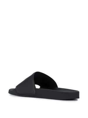 Karl Lagerfeld logo slip-on slides